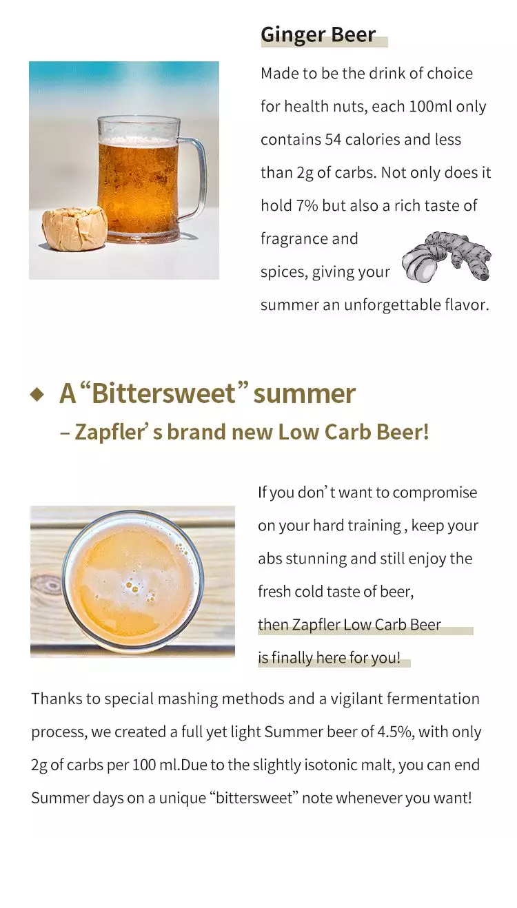 Low carb craft beer at ZAPFLER ZAPFLER German Craft Beer